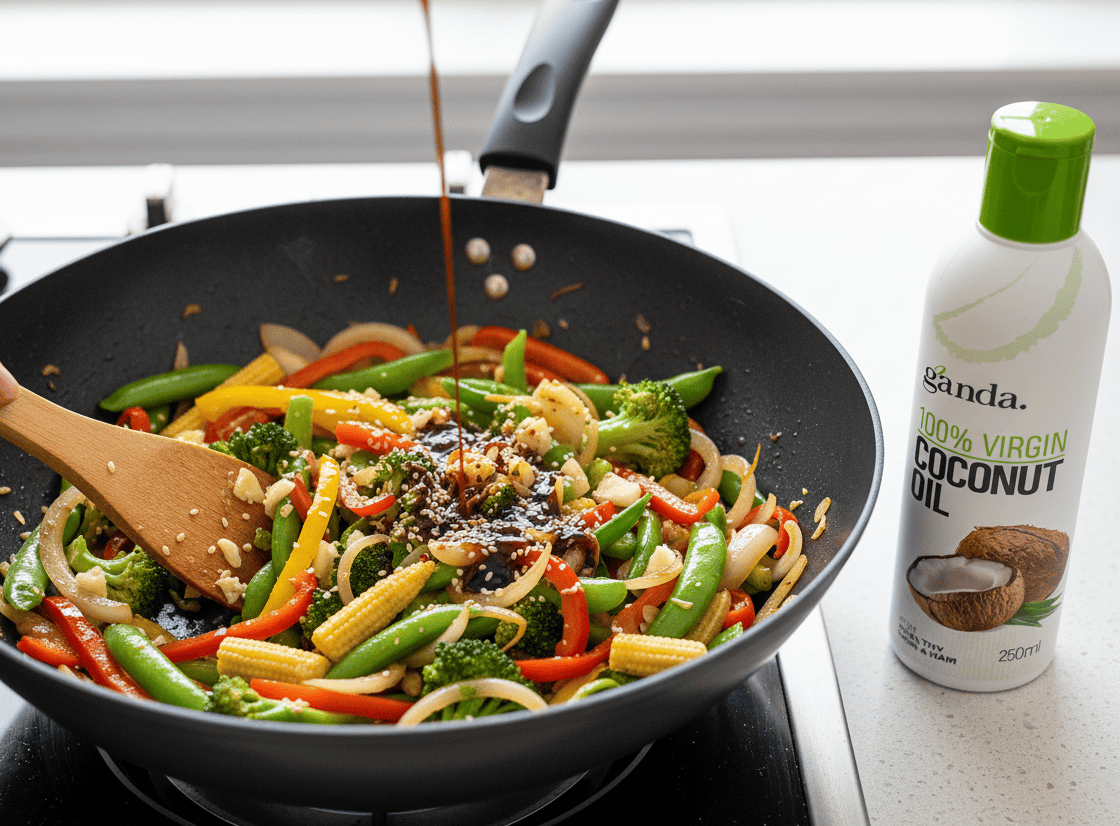 Coconut Oil Stir-Fry with Vegetables